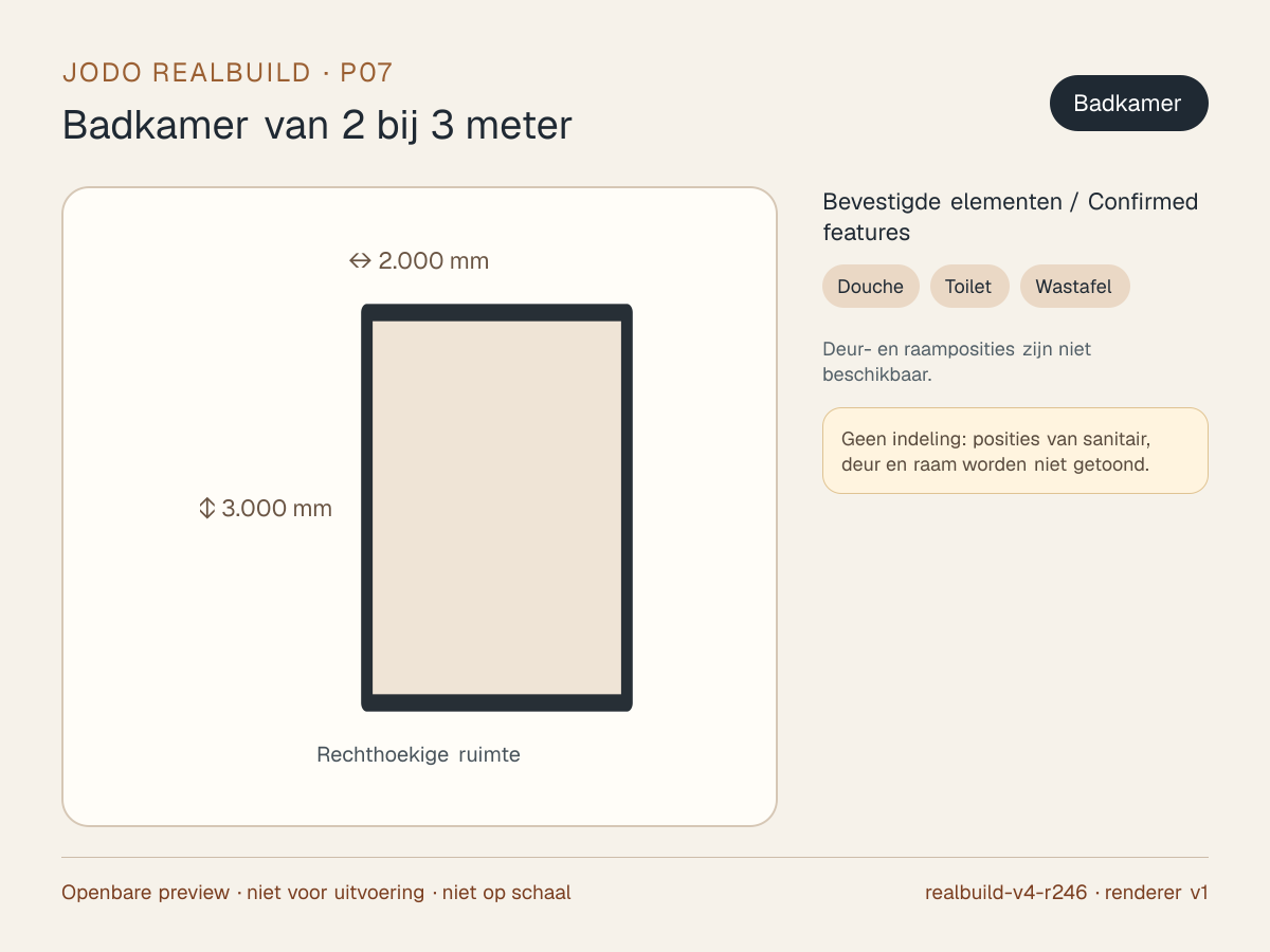 Veilige preview van Badkamer van 2 bij 3 meter