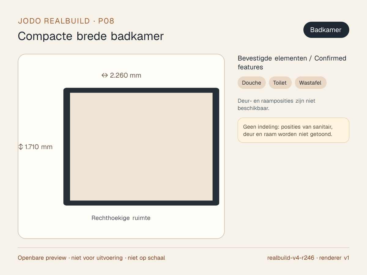 Veilige preview van Compacte brede badkamer